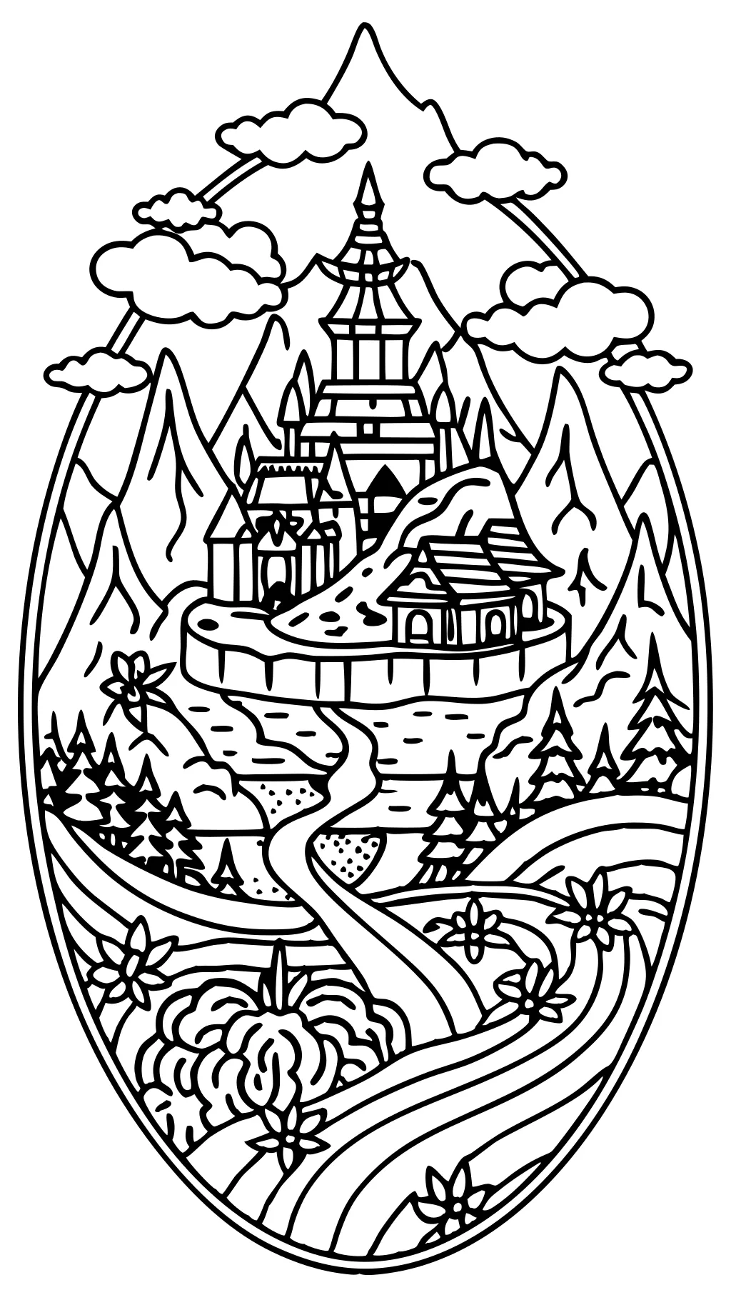 difficult hard coloring pages